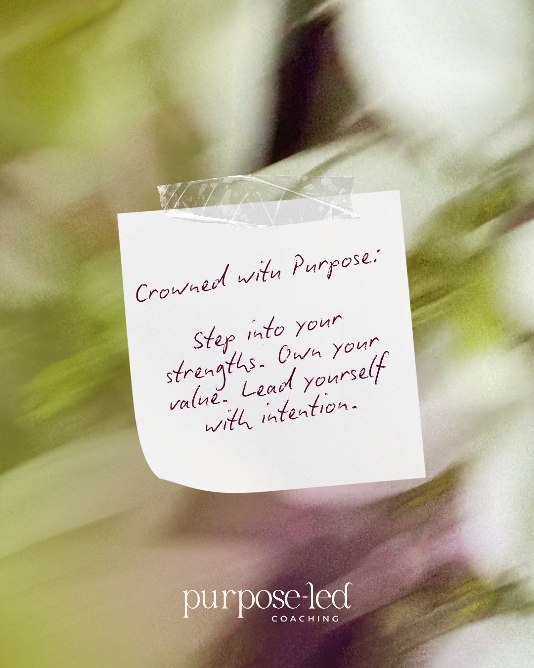 Crowned with Purpose: Personal Mastery | Corporate workshop