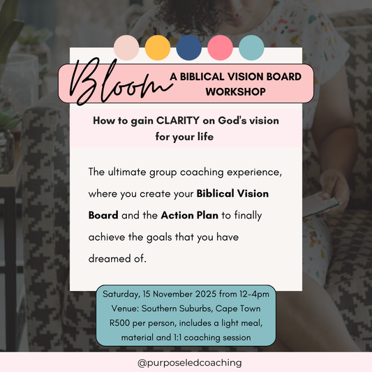 Bloom Biblical Vision Board Workshop | 15 November 2025 from 12-4pm | Cape Town, South Africa