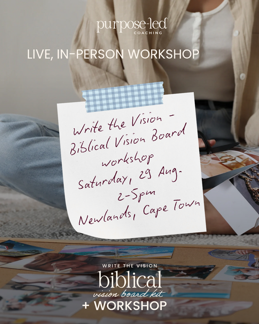 Write the Vision! Biblical Vision Board Workshop | 29 August 2026 from 2-5pm | Newlands, Cape Town